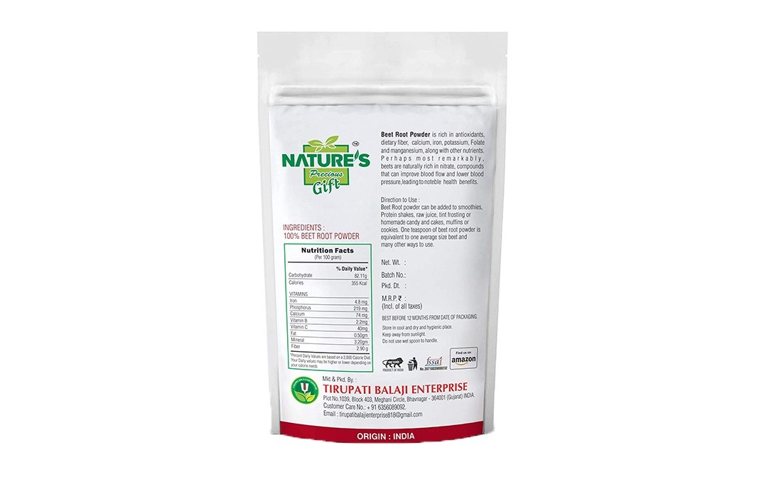 Nature's Gift Beetroot Powder    Pack  1 kilogram